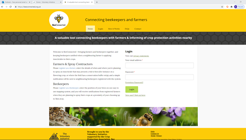 BeeConnected Home Page